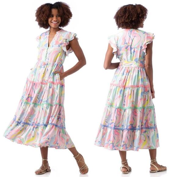 CROSBY KEMBLE DRESS - PALM BEACH $298 (No belt) Sz S - Picture 1 of 12